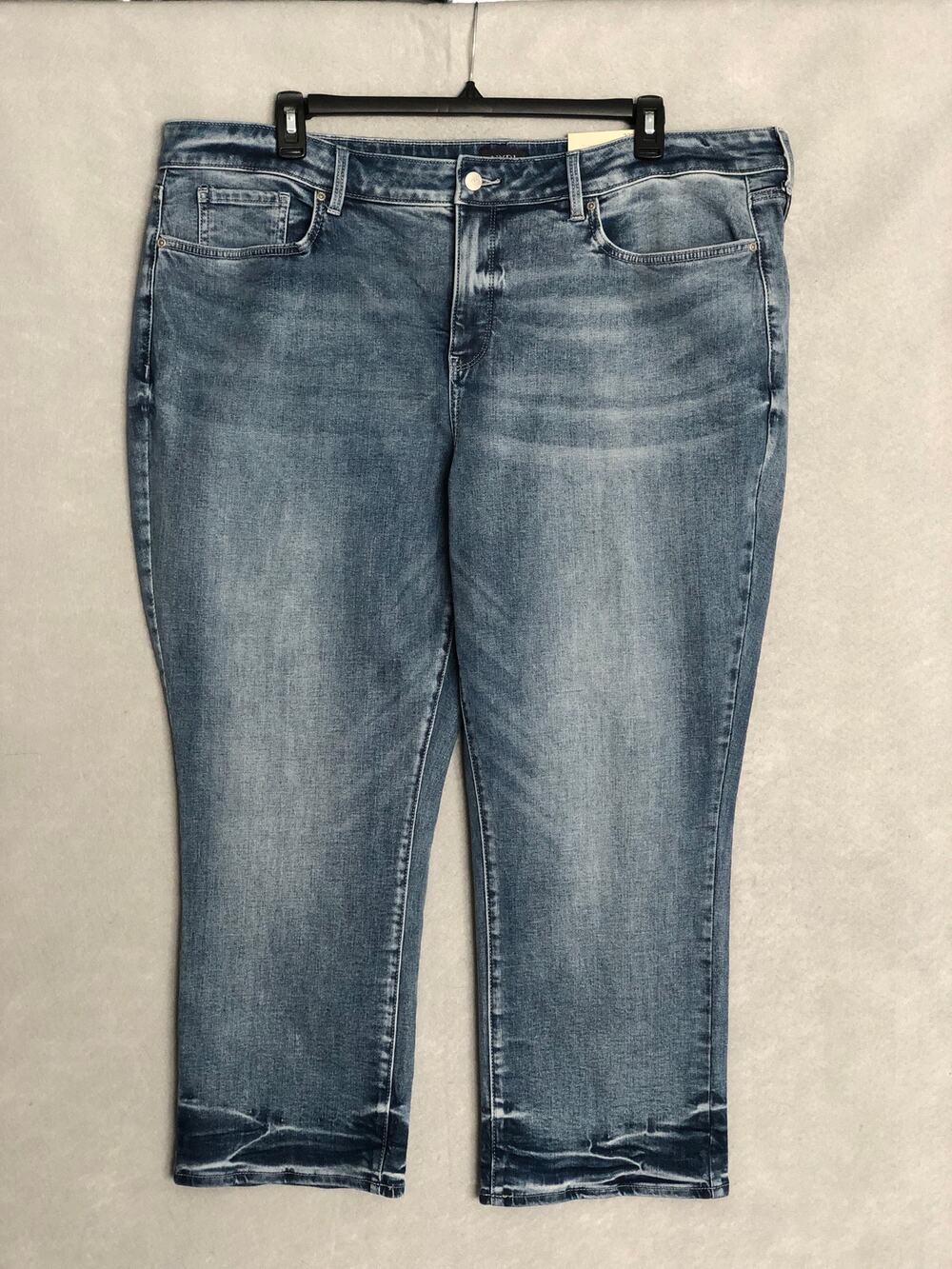 NYDJ Marilyn Ankle Jeans Straight Leg In Torrent Peak Women's 22W NEW